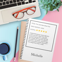 Grappig Custom Book Club Notitieboek