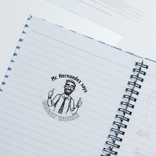 Grappig Custom Happy Teacher Classroom Geweldig we Rubberstempel