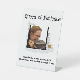 Grappig Custom Teacher Appreciation Gift Sign Reclamebord Met Voetstuk