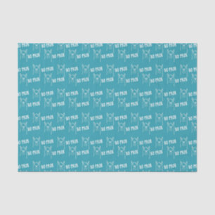 Grappig Cute Geen Prob Llama Patroon Blauw Tissuepapier