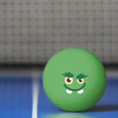 Grappig Cute Green Monster. Pingpongballen (Net)