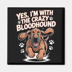 Grappig Cute Huisdier Hondenras Met De Crazy Blood Magneet