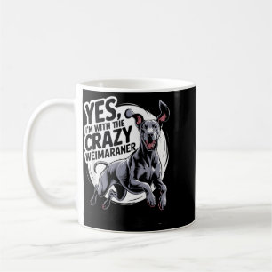 Grappig Cute Huisdier Hondenras Met De Crazy Weima Koffiemok