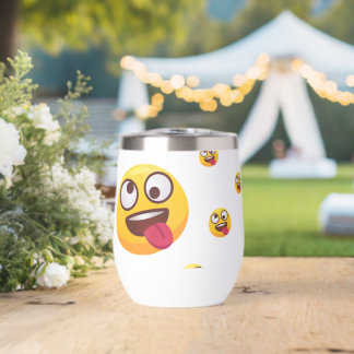"Grappig Cute Tongue-Out Emoji-ontwerp"
