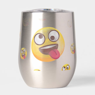 "Grappig Cute Tongue-Out Emoji-ontwerp"