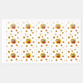 "Grappig Cute Tongue-Out Emoji-ontwerp" Labels
