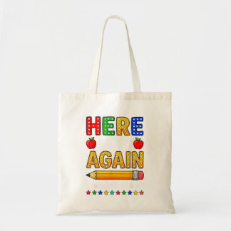 Grappig, daar gaan we, leraar bedoel ik, welkom te tote bag