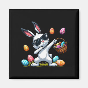 Grappig Dabbing Bunny Rabbit Happy Easter Day Scha Magneet