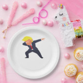 Grappig Dabbing Design Classic Papieren Bordje (Feest)