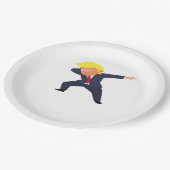 Grappig Dabbing Design Classic Papieren Bordje (Gekanteld)