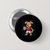 Grappig Dabbing Hond Rusland Voetbal Jersey Russis Ronde Button 5,7 Cm (Voorkant /achterkant)