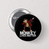 Grappig Dabbing Monkey Ronde Button 5,7 Cm (Voorkant /achterkant)
