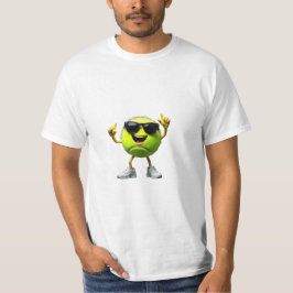 Grappig Dabbing Tennisbal Sportspeler T-shirt