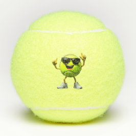 Grappig Dabbing Tennisbal Sportspeler Tennisballen
