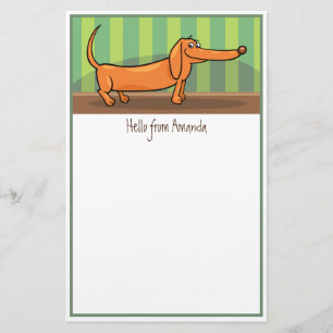 Grappig Dachshund Briefpapier