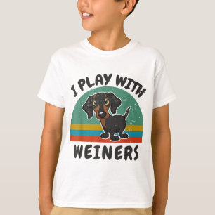 Grappig Dachshund dat ik speel met Weiners voor Do T-shirt