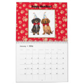 Grappig Dachshund Foto's Aangepast tekstgeluid Kalender (Jan 2026)
