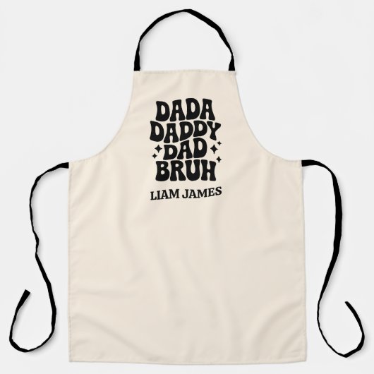 Grappig Dada Daddy Papa Bruh Vaders dag cadeau voo Schort (Voorkant)