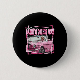 Grappig Daddys Home Trump Roze 2024 Neem Amerika Ronde Button 5,7 Cm