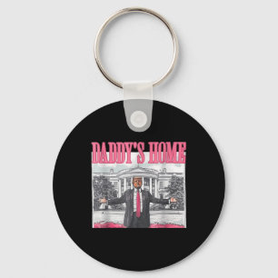 Grappig Daddys Home Trump Roze 2024 Neem Amerika t Sleutelhanger