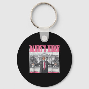 Grappig Daddys Home Trump Roze 2024 Neem Amerika t Sleutelhanger