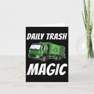 Grappig Dagelijkse Trash Magic Quote Kostuum Vuiln Kaart