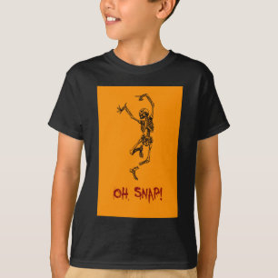 Grappig Dancing Skeleton Oh Snap T-shirt