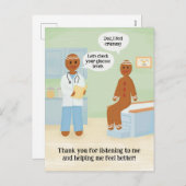 Grappig dank u dokter vakantie Kerstmis Feestdagenkaart (Voorkant / Achterkant)