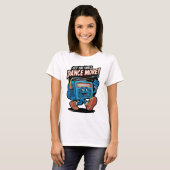 Grappig dansontwerp t-shirt (Voorkant volledig)