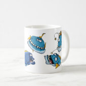 Grappig dapper Kind Mok oceaan Zee haai vis verhaa (Voorkant rechts)