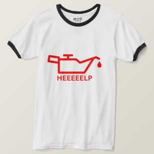 Grappig Dashboard Warning Shirt voor autoliefhebbe