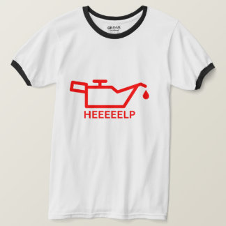Grappig Dashboard Warning Shirt voor autoliefhebbe