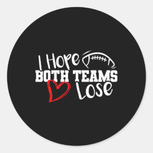 Grappig dat beide teams Schattige Super Football B Ronde Sticker
