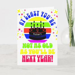 Grappig, dat ben je tenminste niet. Dubbele wenska Kaart