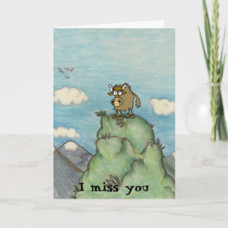 Grappig dat cartoon op de bergtop jaagt. kaart