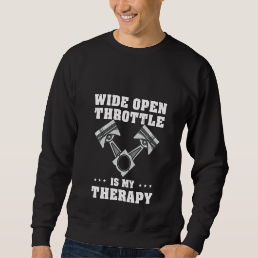 Grappig dat de hele Open Throttle m'n therapie is. Trui (Voorkant)