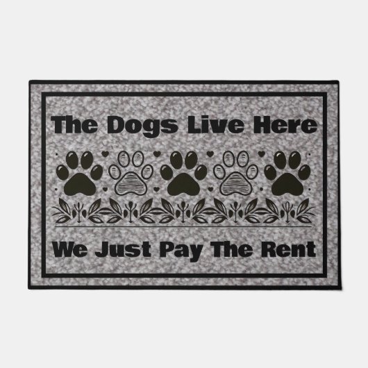 Grappig dat de honden hier wonen betalen we gewoon deurmat (Voorkant)