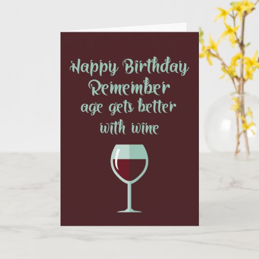 Grappig dat de jaartijd beter wordt met wijn kaart (Gele Bloem)