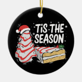 Grappig dat de kerstboom van de seizoenen Debbie m Keramisch Ornament (Voorkant)