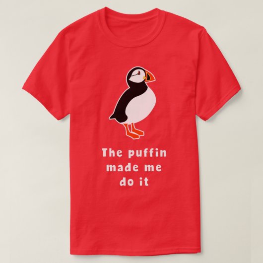 Grappig dat de Puffin mij het IJsland deed T-shirt (Design voorkant)
