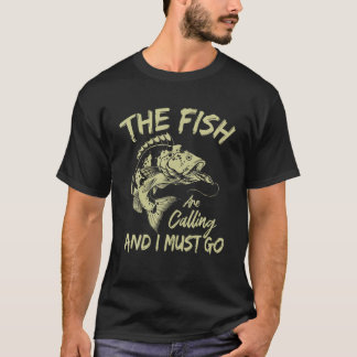 Grappig dat de vis belt en ik moet gaan t-shirt