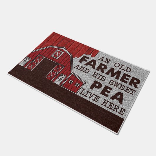 Grappig dat een boer en zijn snoepbok hier wonen deurmat (Schuin)