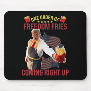 Grappig dat er een orde van vrijheid friet komt muismat