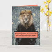 Grappig dat er geen Afstuderen meer is van leraar Kaart (Gele Bloem)