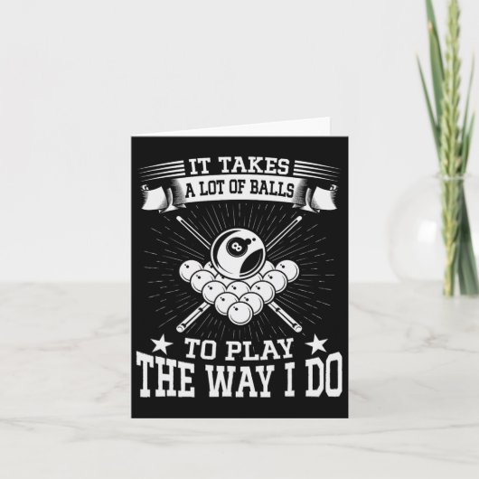 Grappig dat er veel biljart en poolspeler voor nod kaart (Voorkant)