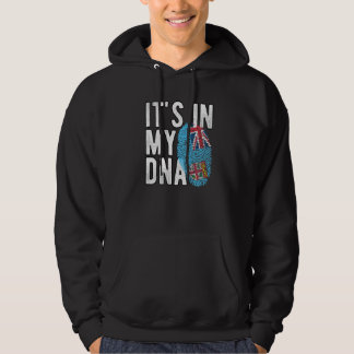 Grappig dat het in mijn DNA Fiji vlag Fingerprint Hoodie