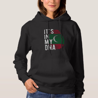 Grappig dat het in mijn DNA staat Malediven vlag V Hoodie