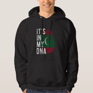 Grappig dat het in mijn DNA staat Malediven vlag V Hoodie