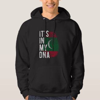 Grappig dat het in mijn DNA staat Malediven vlag V Hoodie