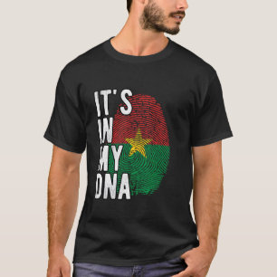 Grappig dat het in mijn DNA zit Burkina Faso vlag T-shirt